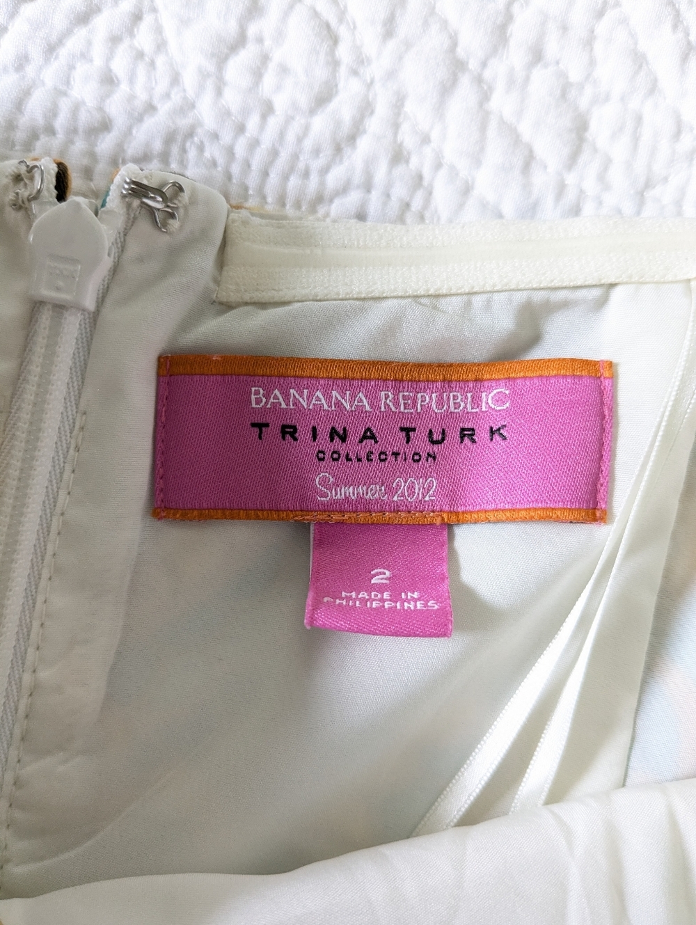 Trina Turk x Banana Republic Pisces Cora Strapless Sheath Dress Size 2 - Picture 6 of 14
